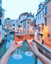 Load image into Gallery viewer, Paint by Numbers - Aperitif by the canal