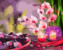 Load image into Gallery viewer, Paint by Numbers - Relaxation with candles and flowers