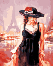 Load image into Gallery viewer, Paint by Numbers - Young Woman in Paris