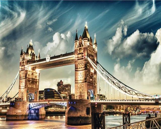 Paint by numbers | Magnificent London bridge | advanced cities | Figured'Art