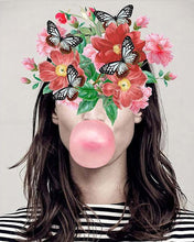 Load image into Gallery viewer, Paint by Numbers - Flowers and Butterflies Chewing Gum