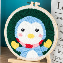Load image into Gallery viewer, Punch Needle Kit - Little Blue Penguin