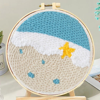 Punch Needle Kit - Starfish on the Shore