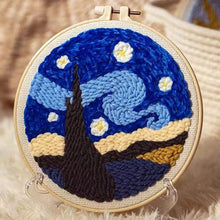 Load image into Gallery viewer, Punch Needle Kit - Beautiful Starry Night