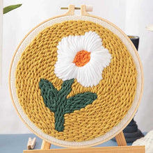 Load image into Gallery viewer, Punch Needle Kit - Pretty White Flower