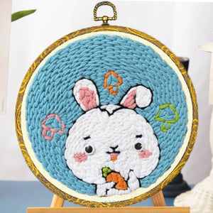 Punch Needle Kit - Little Bunny with a Carrot