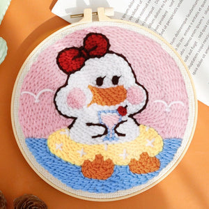Punch Needle Kit - Summer Duckling