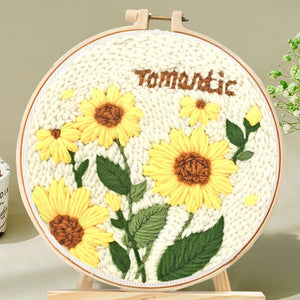 Punch Needle Kit - Romantic Sunflowers