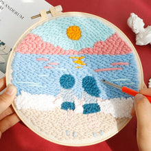 Load image into Gallery viewer, Punch Needle Kit - Couple at the Beach