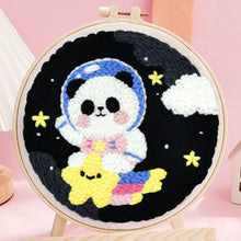 Load image into Gallery viewer, Punch Needle Kit - Cosmonaut Panda