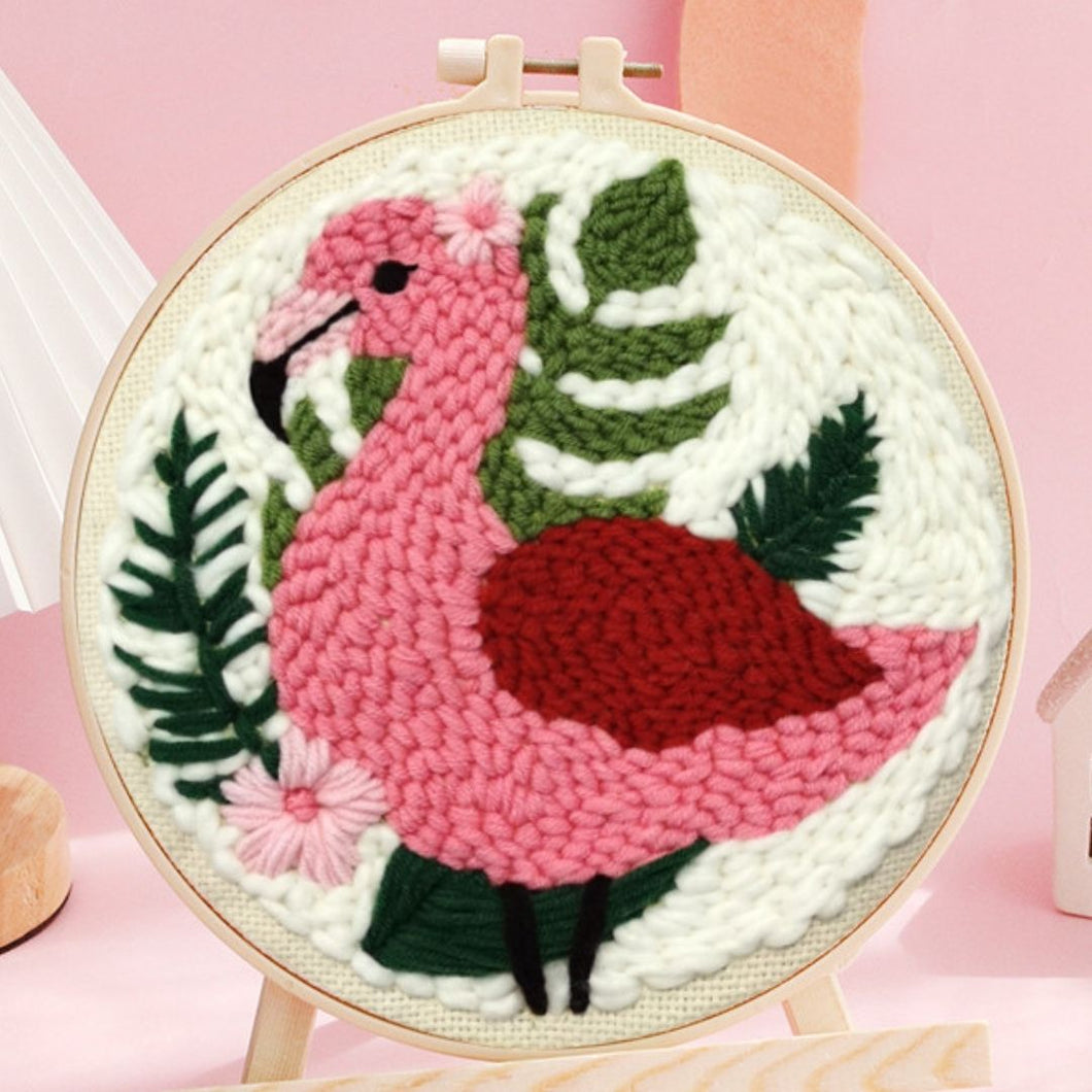 Punch Needle Kit - Summer Flamingo
