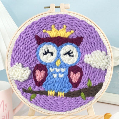 Punch Needle Kit - Sleepy Owl