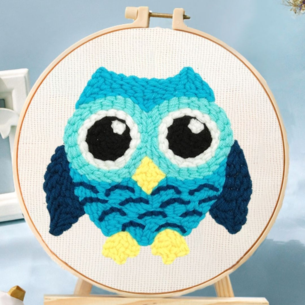 Punch Needle Kit - Blue Owl