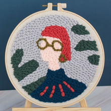 Load image into Gallery viewer, Punch Needle Kit - Redhead Girl