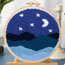 Load image into Gallery viewer, Punch Needle Kit - Under the Moon and Stars