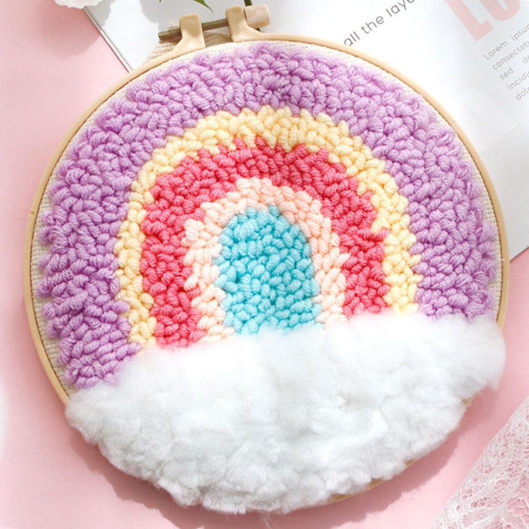 Punch Needle Kit - Pastel Rainbow