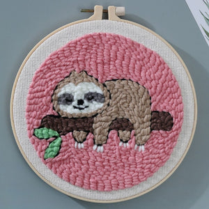 Punch Needle Kit - Sloth on a Branch