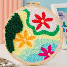 Load image into Gallery viewer, Punch Needle Kit - Flowers in Summer