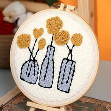 Load image into Gallery viewer, Punch Needle Kit - Flowers in Vases