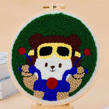 Load image into Gallery viewer, Punch Needle Kit - Biker Bear