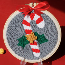 Load image into Gallery viewer, Punch Needle Kit - Candy Cane