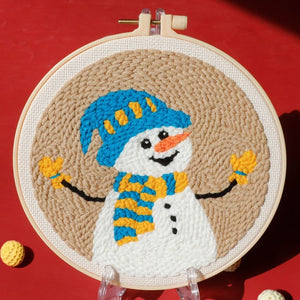 Punch Needle Kit - Happy Snowman