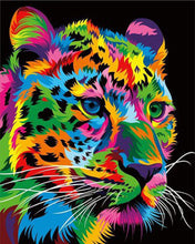 Load image into Gallery viewer, Stamped Cross Stitch Kit - Pop Art Panther
