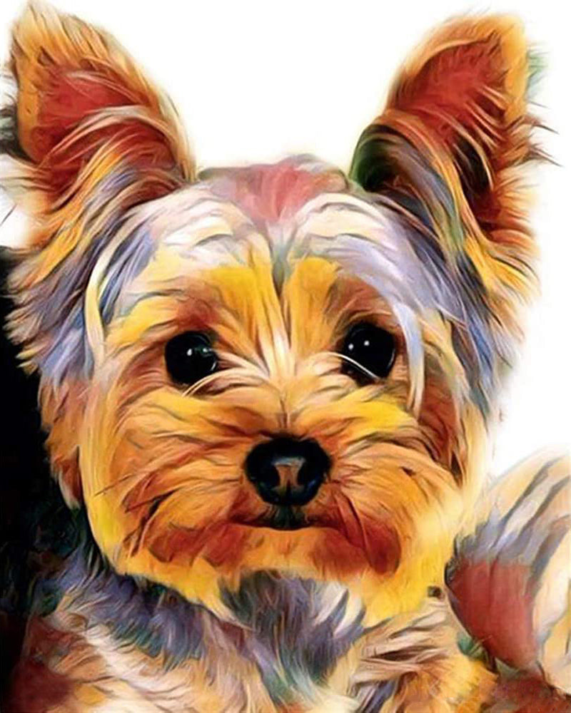 Stamped Cross Stitch Kit - Yorkshire terrier