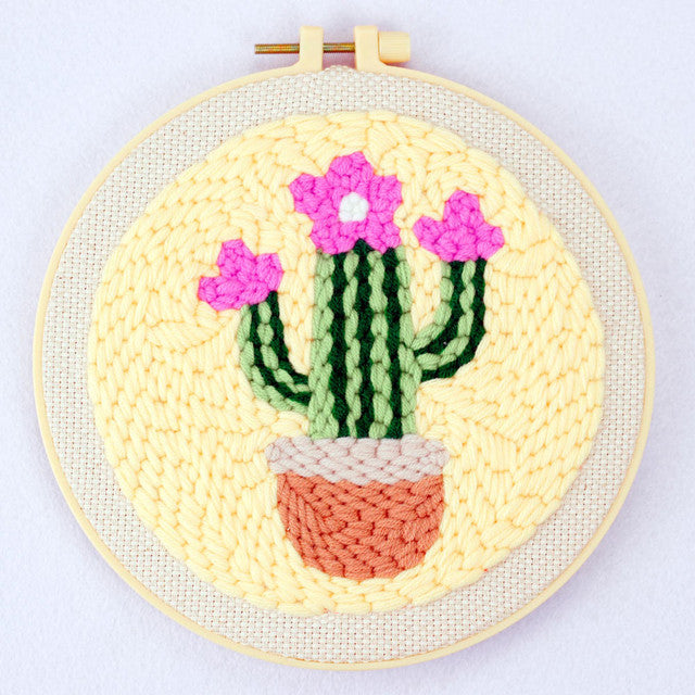 Punch Needle Kit - Little Cactus in Bloom