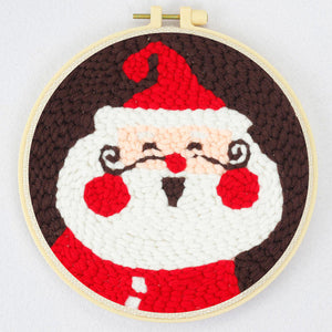 Punch Needle Kit - Happy Santa