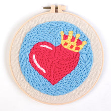 Load image into Gallery viewer, Punch Needle Kit - Regal Heart