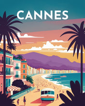 Load image into Gallery viewer, Diamond Painting - Travel Poster Cannes