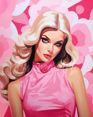 Diamond Painting - Blonde Diva in Pink