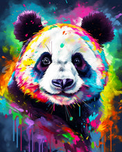 Load image into Gallery viewer, Diamond Painting - Colorful Abstract Wildlife - Panda 40x50cm canvas already framed