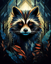 Load image into Gallery viewer, Diamond Painting - Raccoon Art Deco