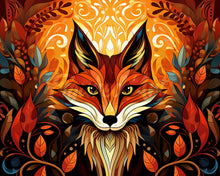 Load image into Gallery viewer, Diamond Painting - Fox Art Deco