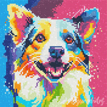Load image into Gallery viewer, Mini Diamond Painting 25x25cm - Dog Abstract Pop Art