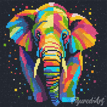 Load image into Gallery viewer, Mini Diamond Painting 25x25cm - Elephant Abstract Pop Art