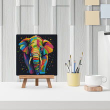 Load image into Gallery viewer, Mini Diamond Painting 25x25cm - Elephant Abstract Pop Art