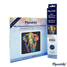 Load image into Gallery viewer, Mini Diamond Painting 25x25cm - Elephant Abstract Pop Art