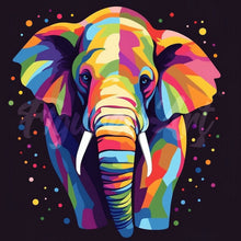 Load image into Gallery viewer, Mini Diamond Painting 25x25cm - Elephant Abstract Pop Art Figured&#39;Art UK