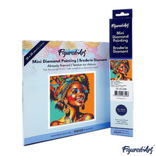 Load image into Gallery viewer, Mini Diamond Painting 25x25cm - African Queen Pop Art