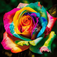 Load image into Gallery viewer, Mini Diamond Painting 25x25cm - Multi-Coloured Rose Figured&#39;Art UK