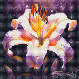 Mini Diamond Painting 25x25cm - Lily Bloom