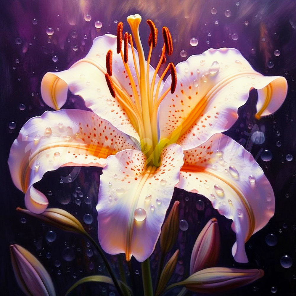 Mini Diamond Painting 25x25cm - Lily Bloom Figured'Art UK