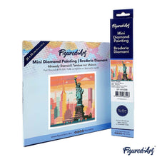 Load image into Gallery viewer, Mini Diamond Painting 25x25cm - Bright New York Skyline