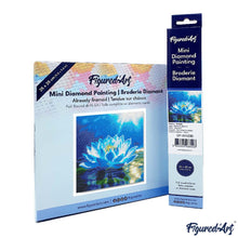 Load image into Gallery viewer, Mini Diamond Painting 25x25cm - Shiny White Lotus