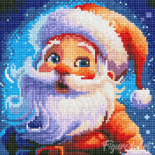 Load image into Gallery viewer, Mini Diamond Painting 25x25cm - Smiling Santa