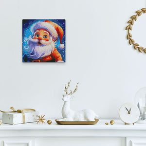 Mini Diamond Painting 25x25cm - Smiling Santa