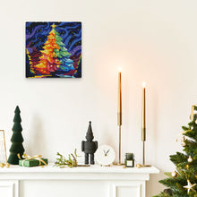 Load image into Gallery viewer, Mini Diamond Painting 25x25cm - Colourful Christmas Tree